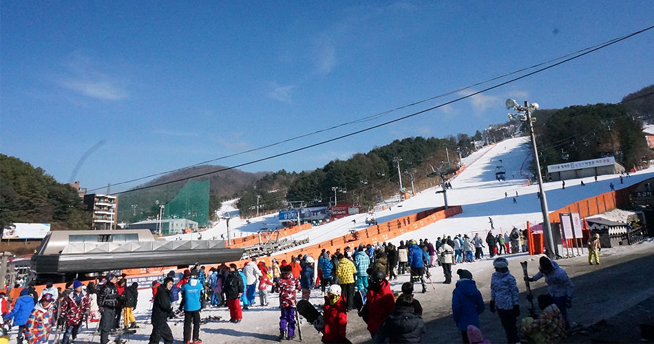 韩国滑雪一日游-韩国滑雪京畿道抱川熊城